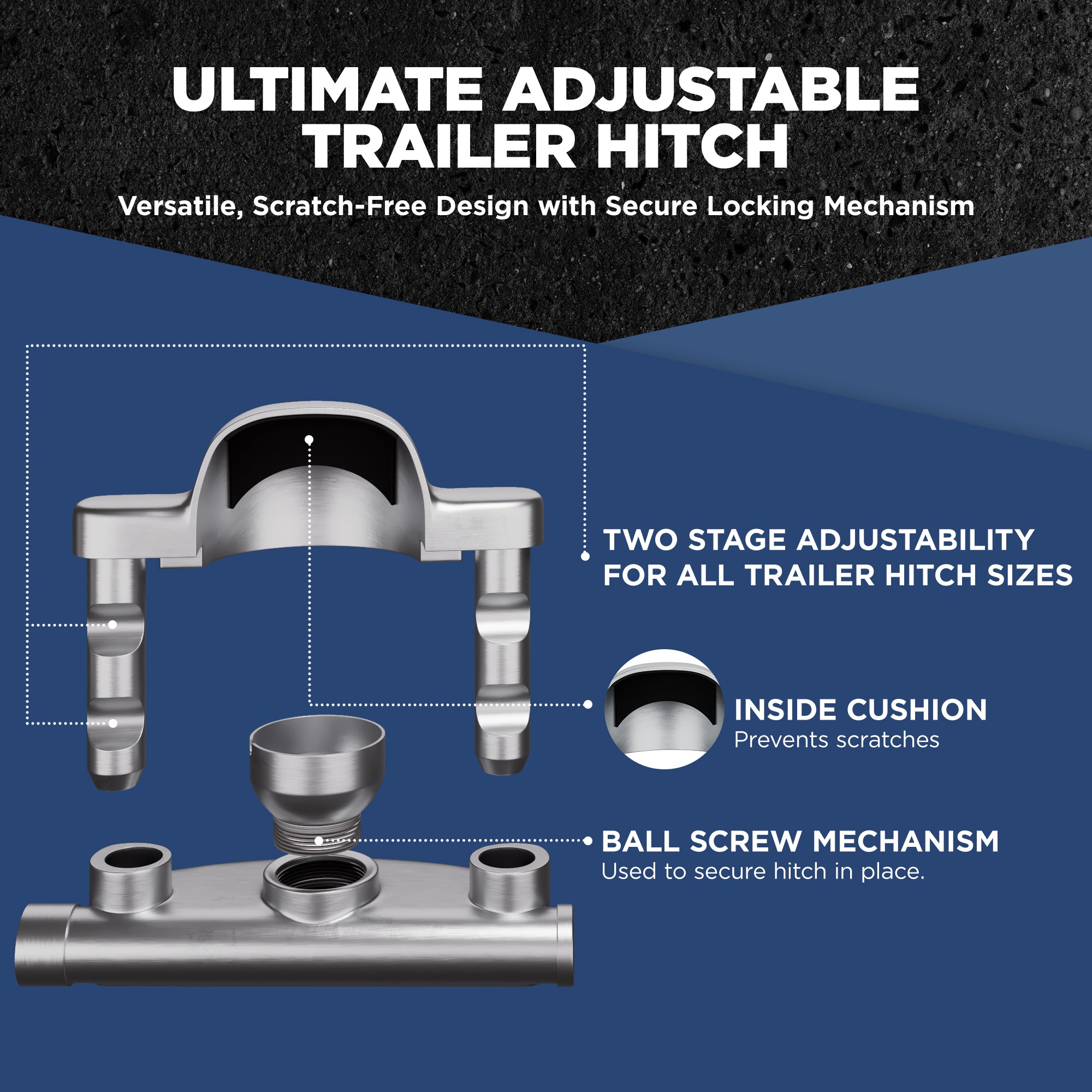 ForgedX Model SS316 Stainless Steel Trailer Coupler Lock