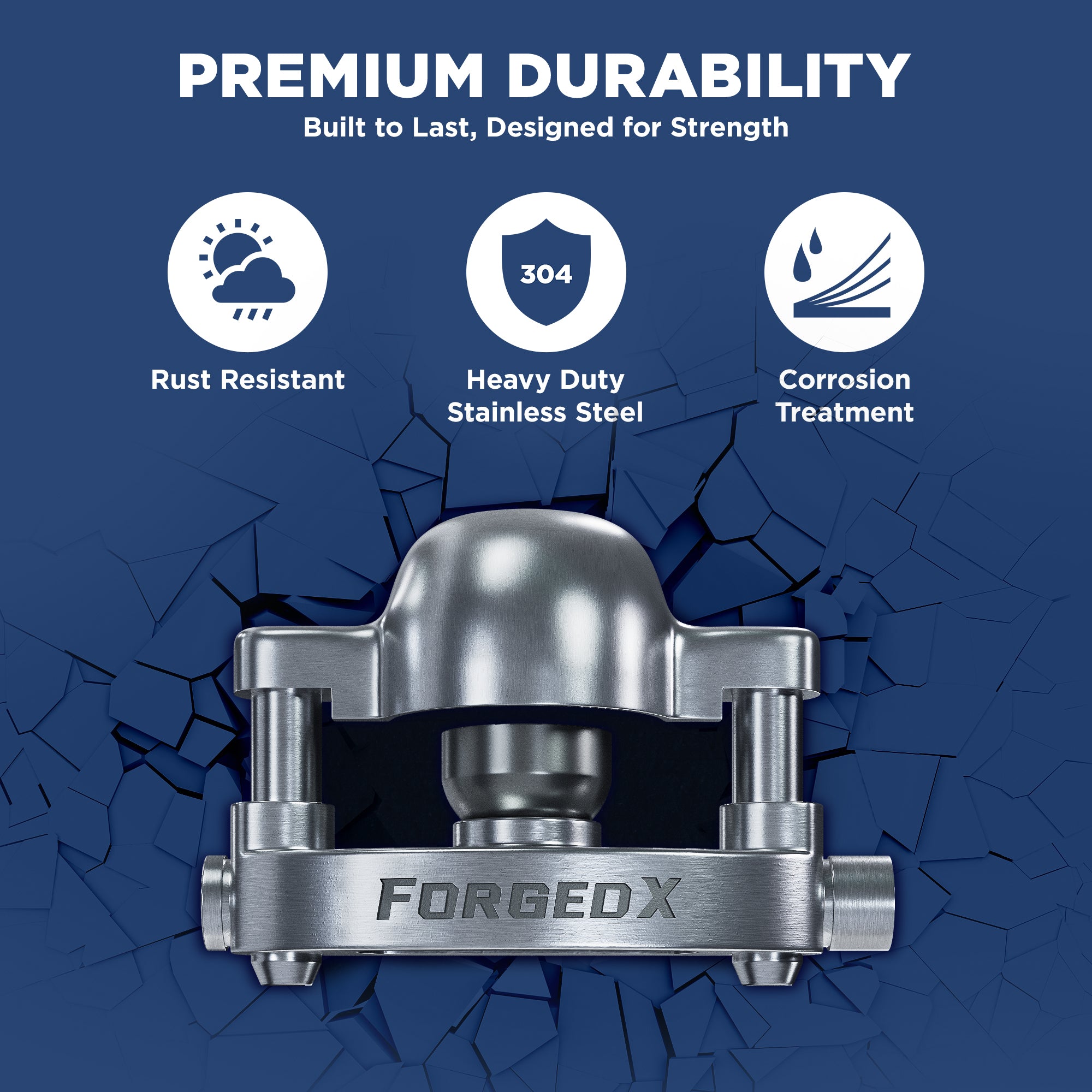 ForgedX Model SS316 Stainless Steel Trailer Coupler Lock