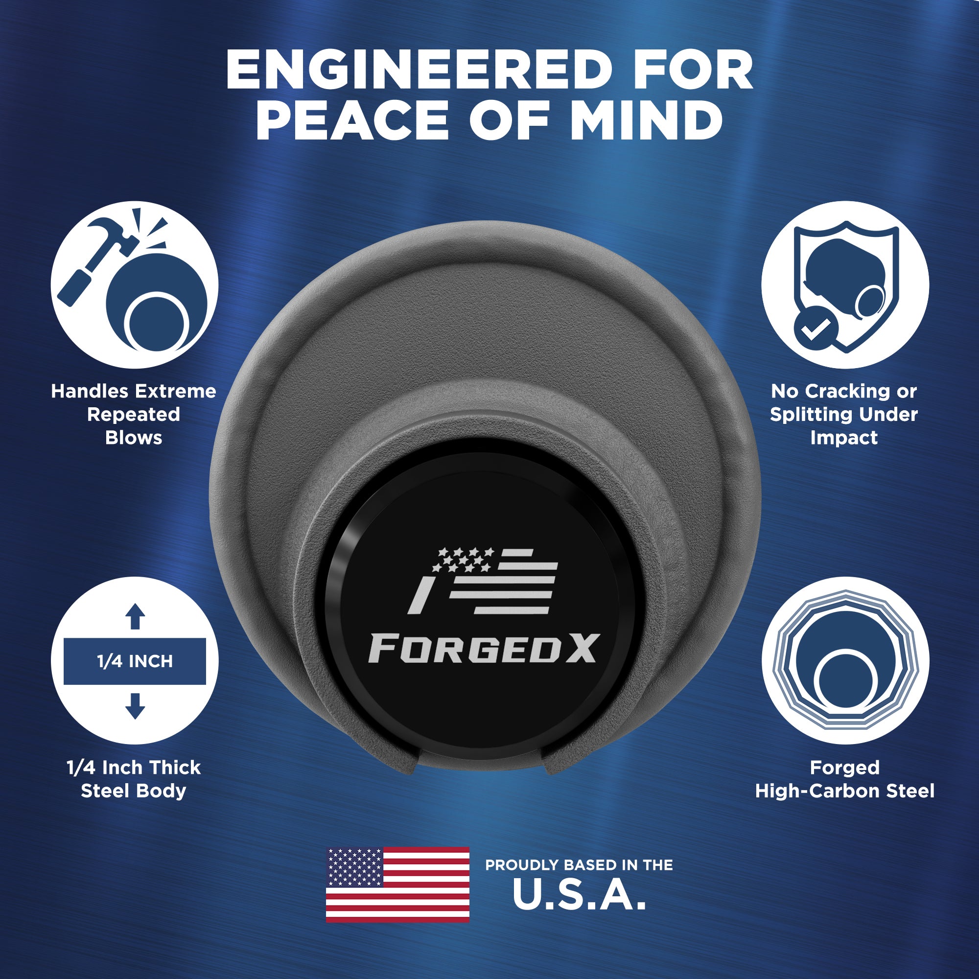 ForgedX Shield Pro Max Heavy-Duty Trailer Coupler Lock (Black)