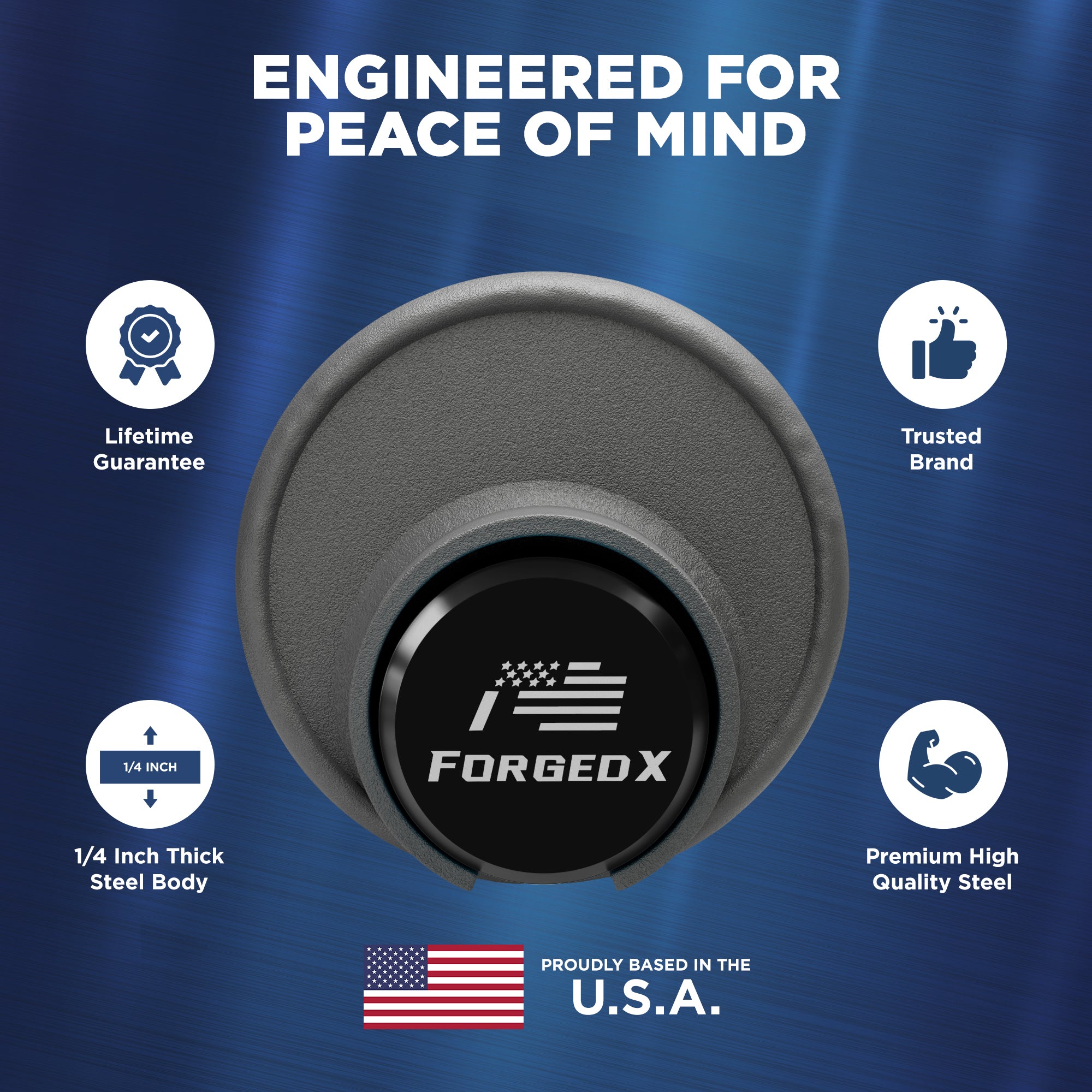 ForgedX Shield Pro Max Heavy-Duty Trailer Coupler Lock (Black)