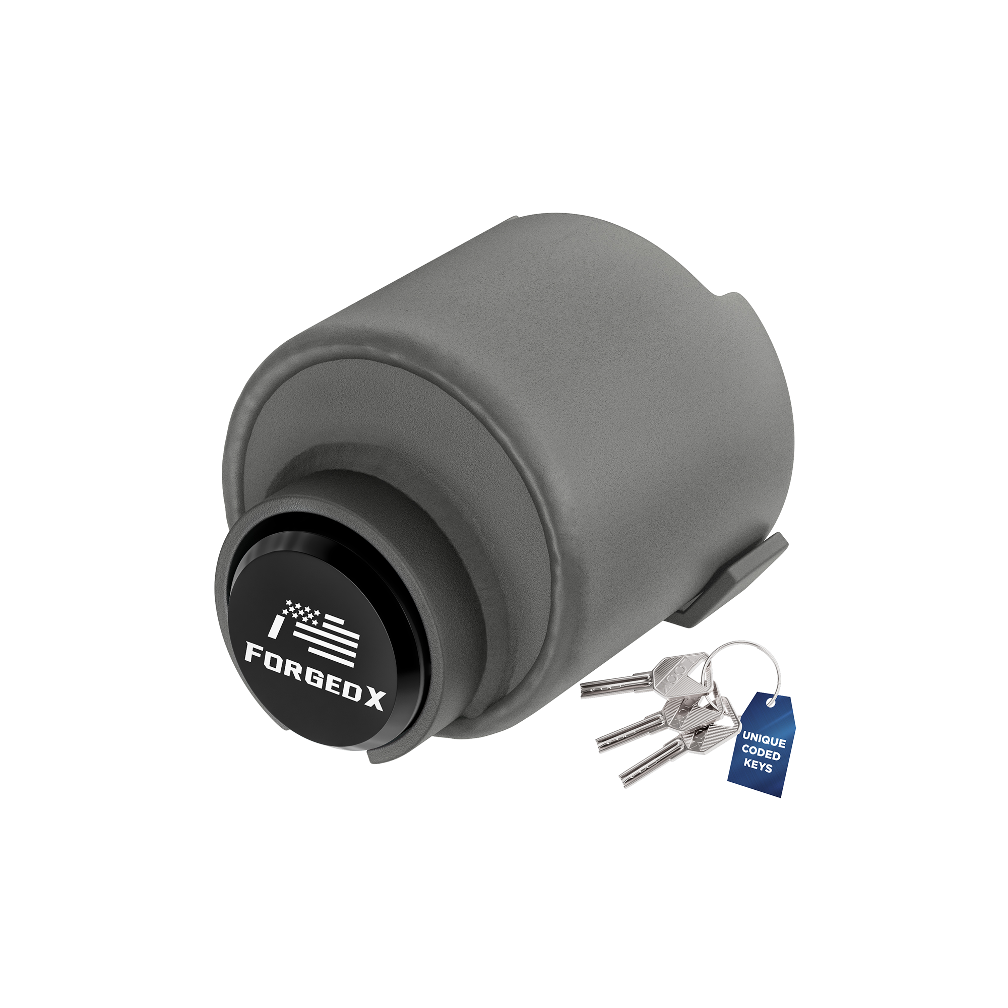 ForgedX Shield Pro Max Heavy-Duty Trailer Coupler Lock (Black)