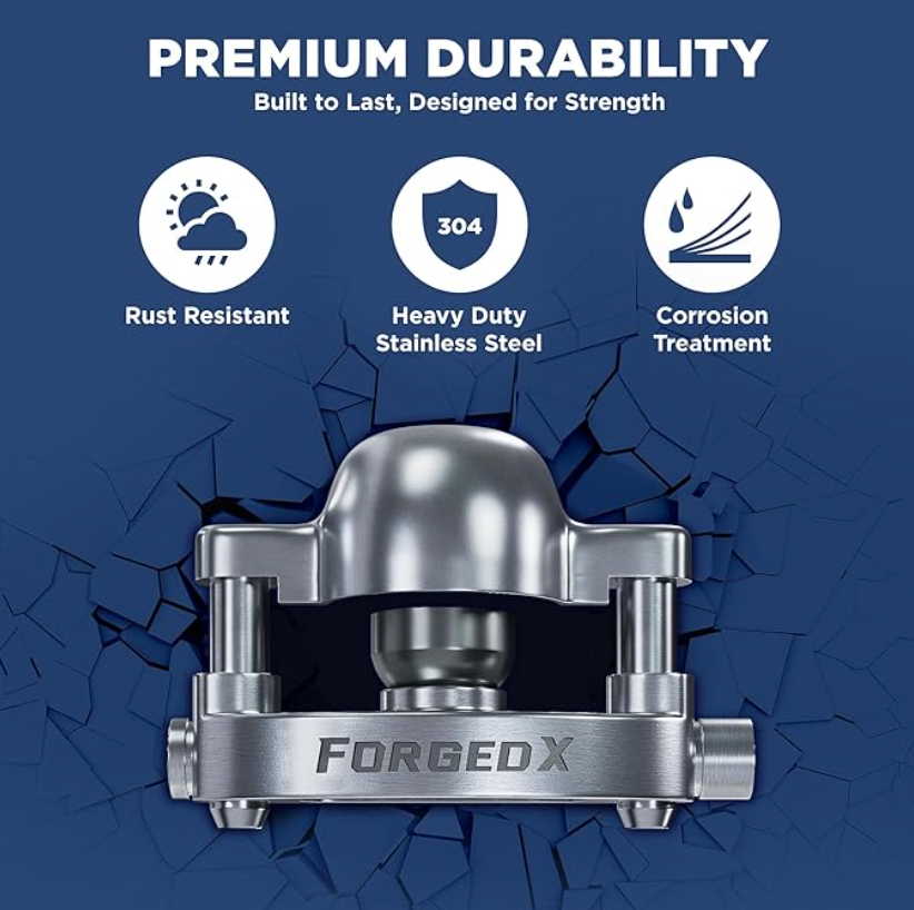 ForgedX Model SS316 Stainless Steel Trailer Coupler Lock