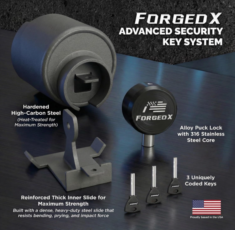 ForgedX Shield Pro Max Heavy-Duty Trailer Coupler Lock (Black)