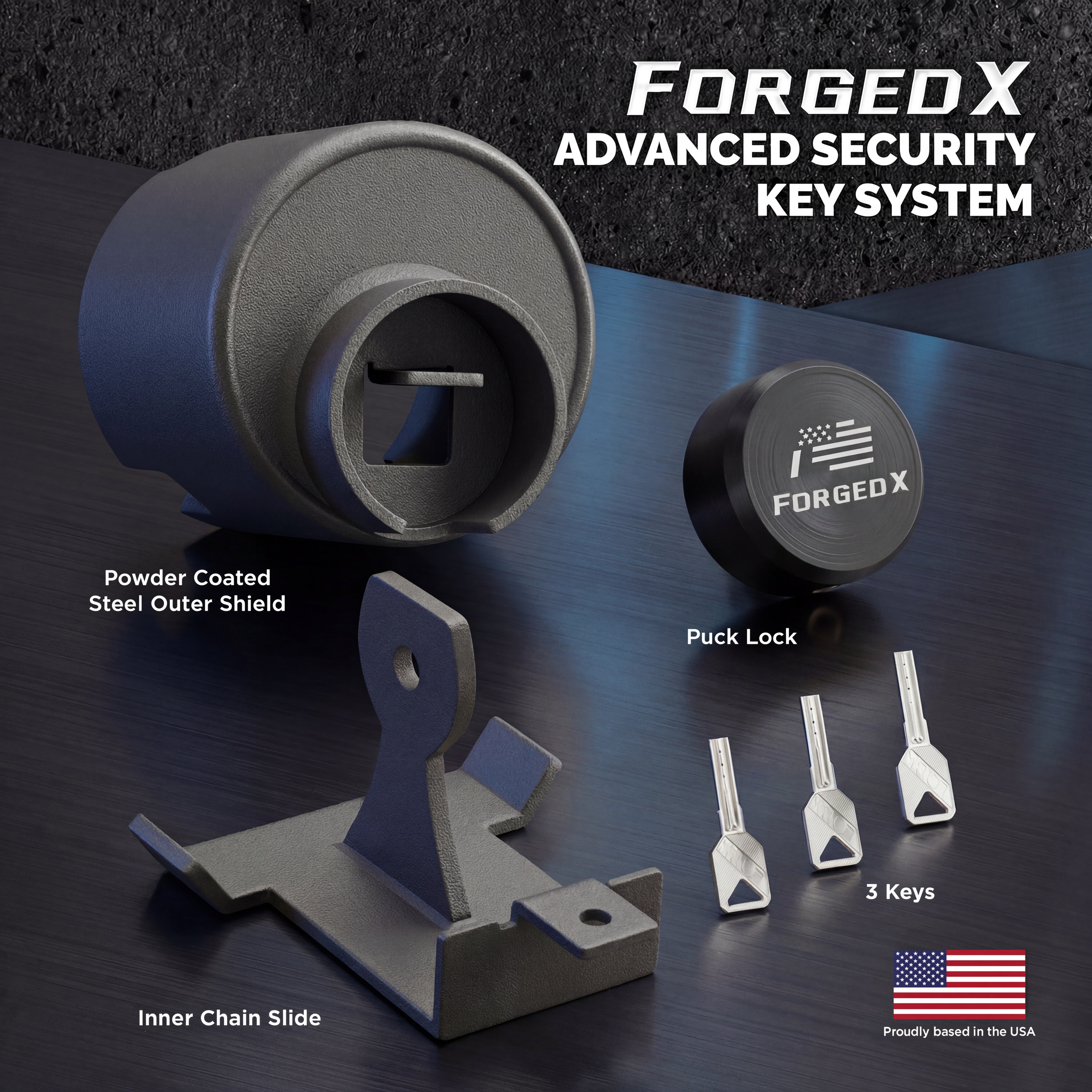 ForgedX Shield Pro Max Heavy-Duty Trailer Coupler Lock (Black)